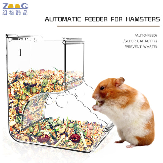 Hamster feeding bowl automatic feeder Golden Bear Dutch pig Chinchillas hedgehog rabbit feeding bowl box